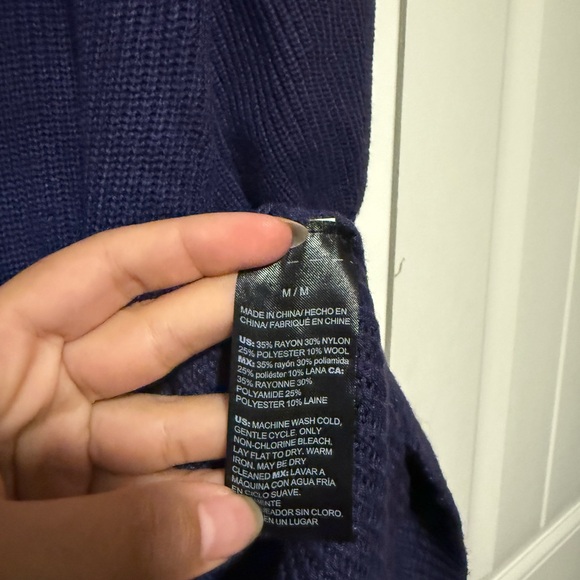 WHBM Navy Blue Knit Dress - Picture 4 of 4